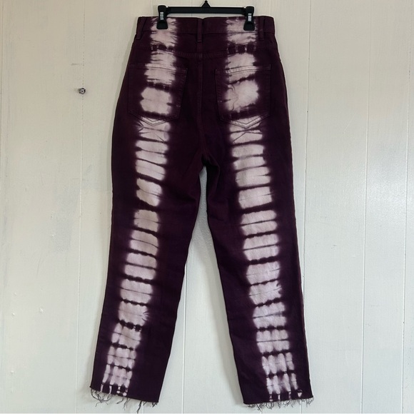 PACSUN Hight Rise Straight Jeans Size 27 Retro Streetwear Tie Dye Jeans. - Picture 2 of 13